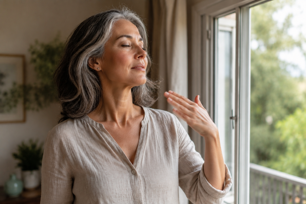Perimenopausal hot flash symptoms